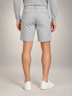 Volantero Men's Technical Stretch Chino Shorts in Light Grey, back view