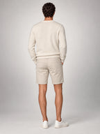 Volantero Men's Classic Chino Shorts in Beige, back view