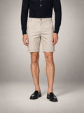 Volantero Men's Classic Chino Shorts in Beige, front view