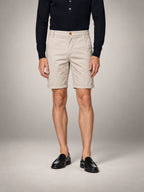 Volantero Men's Classic Chino Shorts in Beige, front view
