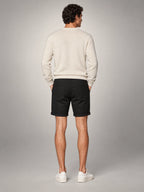 Volantero Men's Classic Chino Shorts in Black, back view