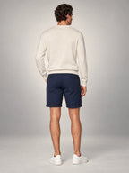 Volantero Men's Classic Chino Shorts in Blue, back view