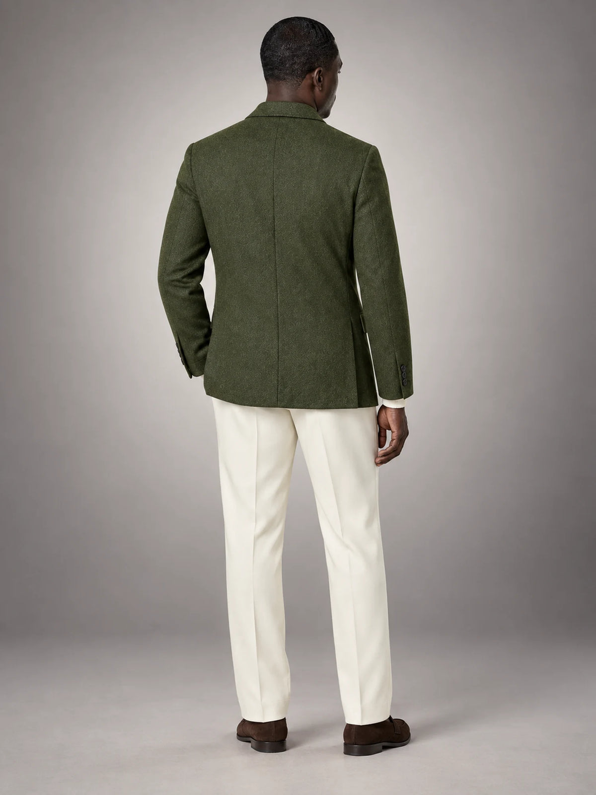 Volantero Men's Vintage Blazer in Green, back view