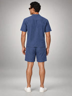 Volantero Men's Relaxed Summer Set in Blue, back view