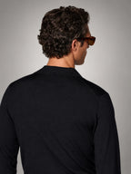 Volantero Men's Square Sunglasses in Brown, back view