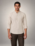 Volantero Men's Classic Summer Forte Shirt in Beige, front view