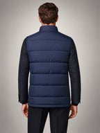 Volantero Men's Quilted Padded Gilet in Red, back view