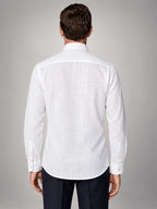 Volantero Men's Summer Shirt in White, back view
