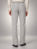 Volantero Men's Casual Summer Trousers in Grey, back view