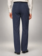 Volantero Men's Casual Summer Trousers in Navy, back view