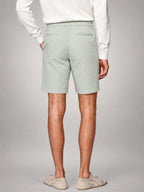 Volantero Men's Casual Striped Summer Shorts in Green, back view