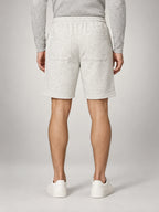 Volantero Men's Fleece Drawstring Shorts in Beige, back view