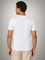 Volantero Men's Slim-Fit T-Shirt in White, back view