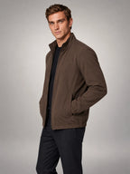 Volantero Men's Lightweight Spring Mid Jacket in Brown, side view