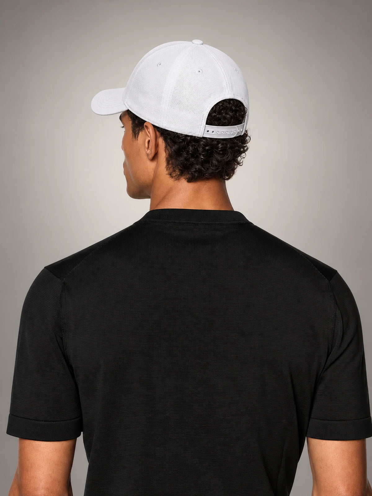 Volantero Men's Classic Cap in White, back view
