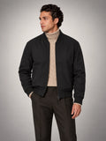 Volantero Men's Classic Bomber Jacket in Black, main view