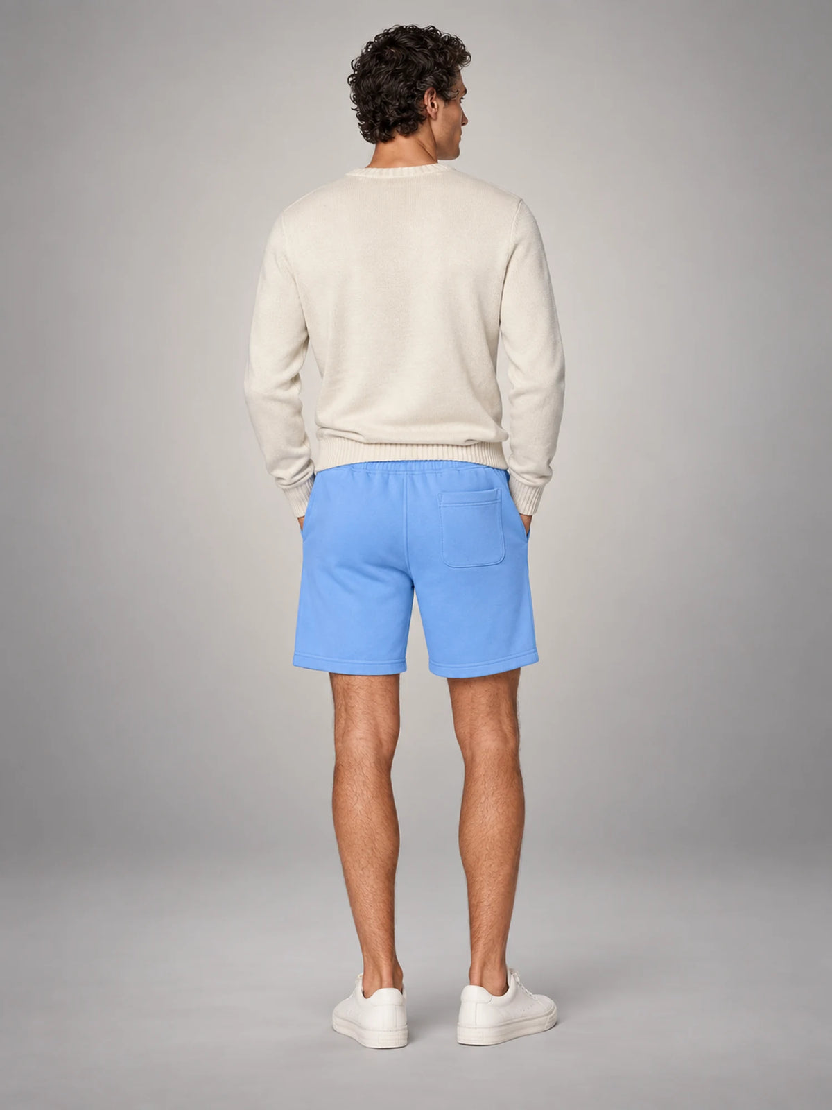 Volantero Men's Casual Swim Shorts in Blue, back view