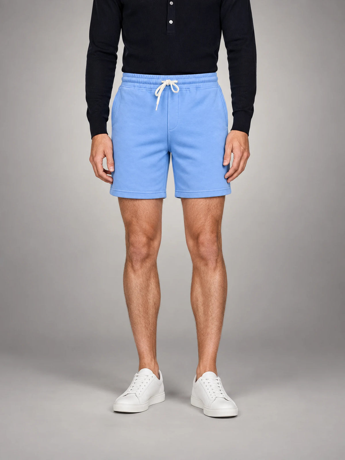 Volantero Men's Casual Swim Shorts in Blue, front view
