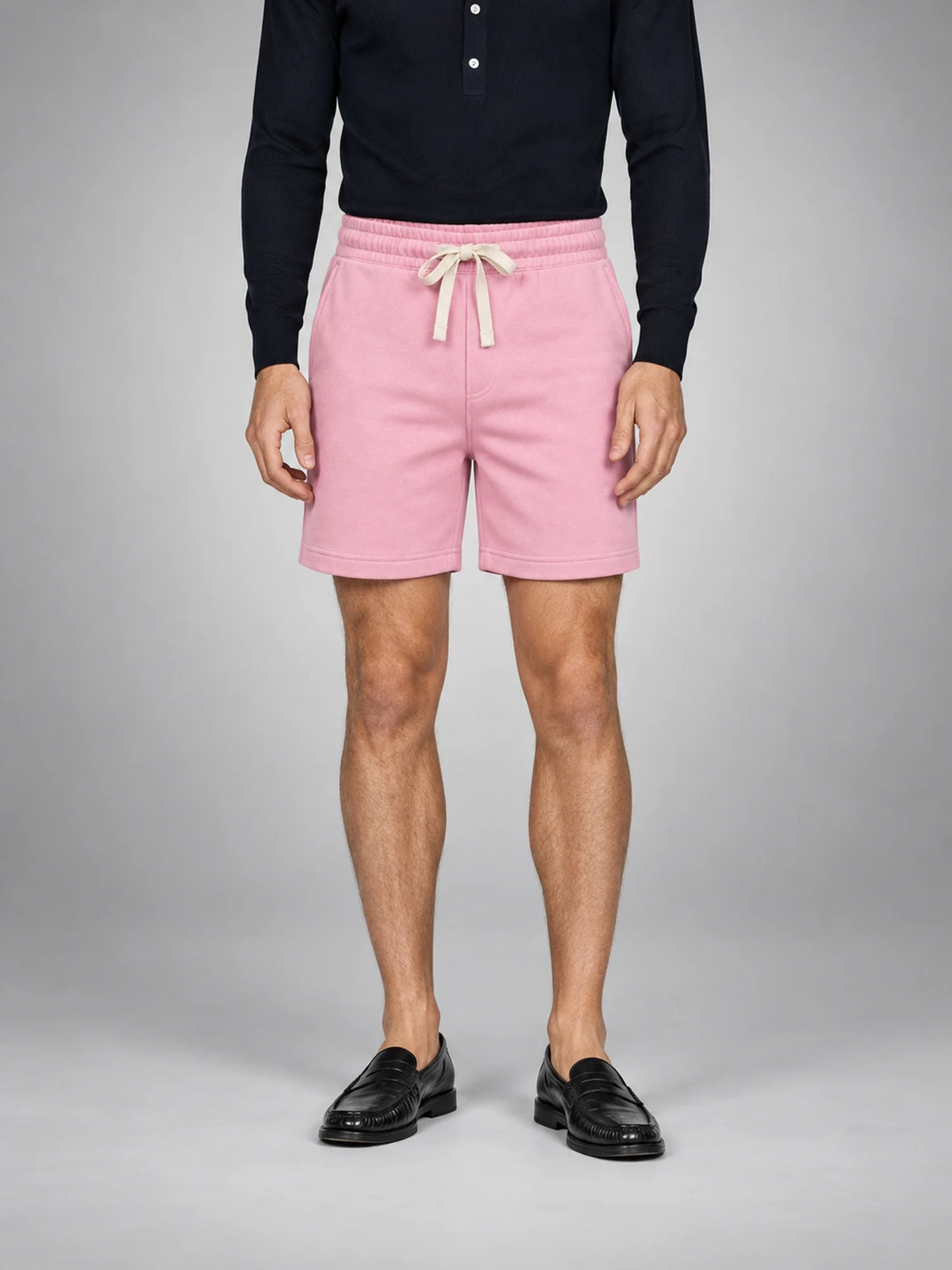 Volantero Men's Casual Swim Shorts in Pink, front view