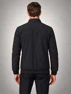 Volantero Men's Elegant Spring Jacket in Black, back view