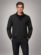Volantero Men's Elegant Spring Jacket in Black, main view