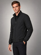 Volantero Men's Elegant Spring Jacket in Black, side view