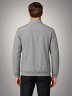 Volantero Men's Elegant Spring Jacket in Grey, back view