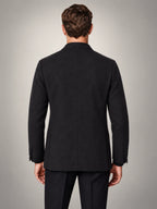 Volantero Men's Casual Tailored-Fit Jacket in Black, back view