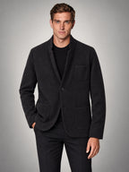 Volantero Men's Casual Tailored-Fit Jacket in Black, hover view