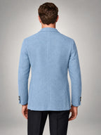 Volantero Men's Casual Tailored-Fit Jacket in Blue, back view