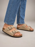 Volantero Men's Double-Buckle Sandals in Beige, main view