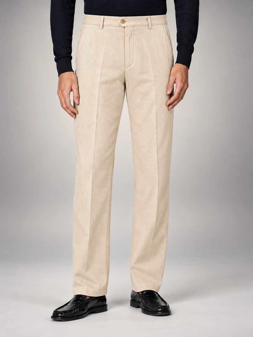 Volantero Men's Summer Trousers in Beige, hover view