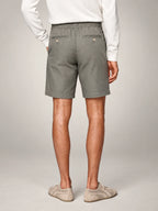 Volantero Men's Breathable Linen Summer Shorts in Khaki, back view